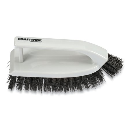 Coastwide Professional Cleaning Brushes, 6 in L Handle, Black CW56794